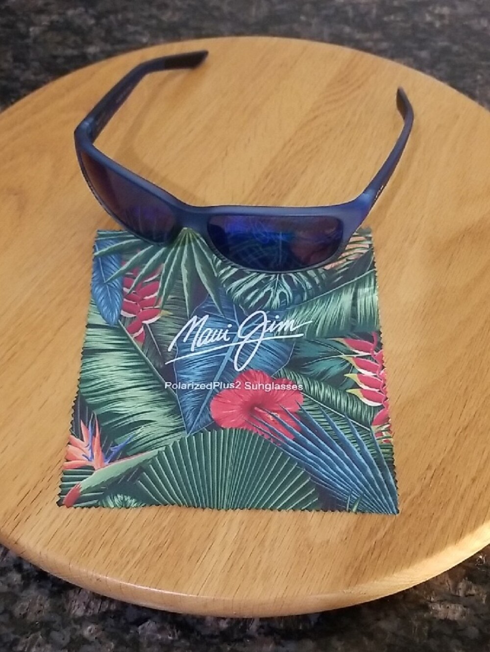 Maui Jim Kaiwi Channel Polarized Wrap Sunglasses - Picture 3 of 16